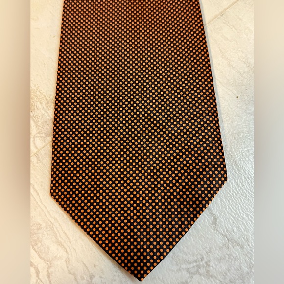 Rene Chagal Dress Tie, Classy Tiny Dots Statement - Picture 2 of 10